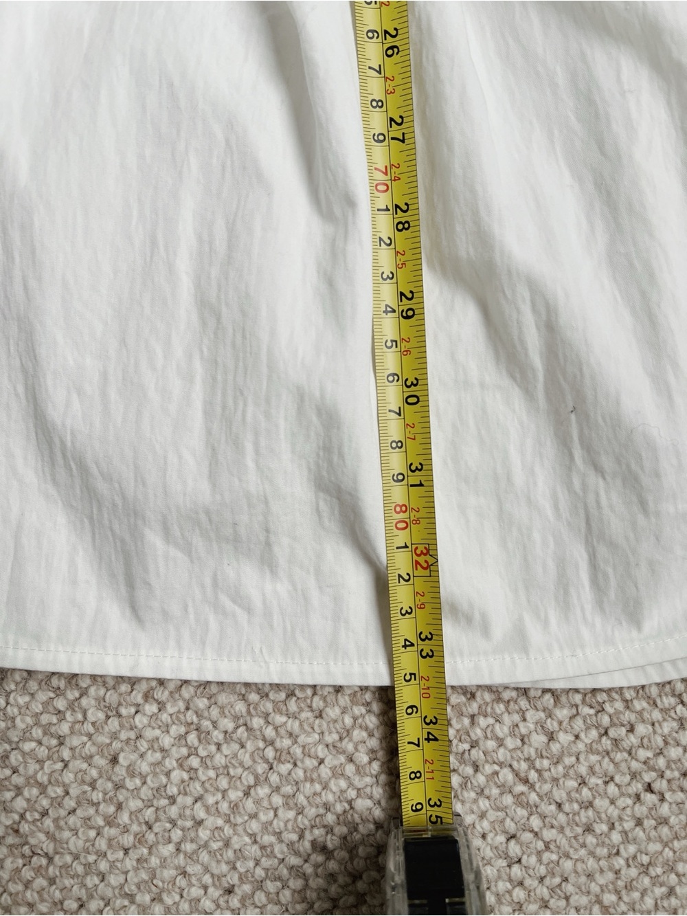 Jesse Kamm Ranch Skirt | White Full Midi Gathered Waist Skirt | Size S - Picture 10 of 10